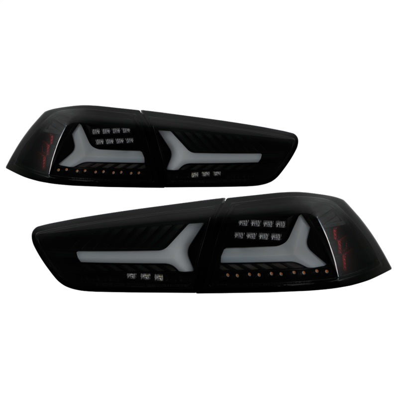 Spyder Mitsubishi Lancer/Evolution X 08-14 V2 LED Tail Lights - Black Smoke ALT-YD-ML08V2-SEQ-BSM 5088147