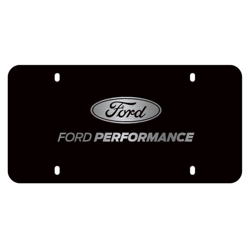 Ford Racing Black Stainless Steel Marque Plate M-1828-LB