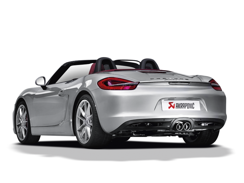 Akrapovic 12-15 Porsche Boxster (981) Slip-On Line (Titanium) w/ Titanium Tips S-PO981SO-HT/1