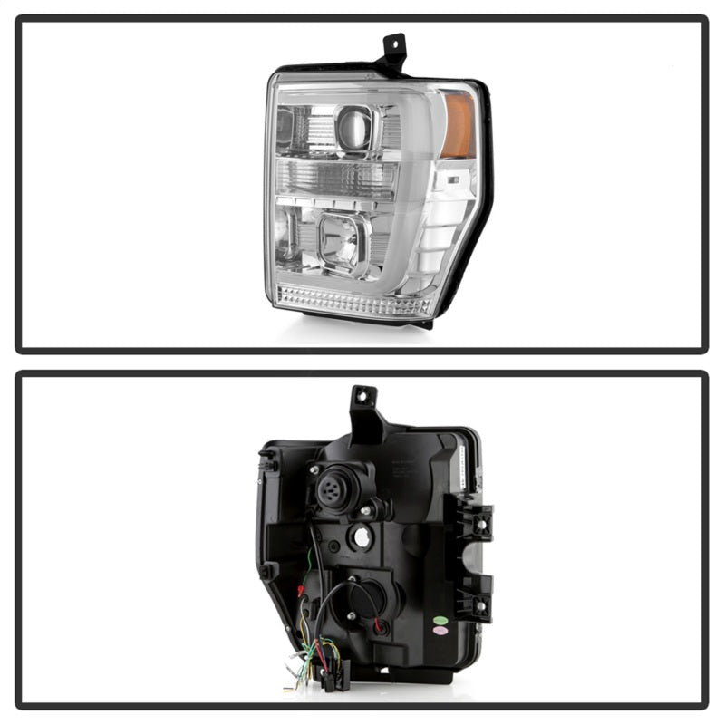 Spyder Ford F-250/350/450 08-10 V2 High-Power LED Headlights-Switch Back-Chrome PRO-YD-FS08PL-SBLB-C 5087744