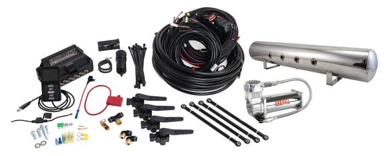 AIRLIFT 3H (1/4"Air Line,5 Gallon Lightweight Polished Alum.,VIAIR 444C Comp)