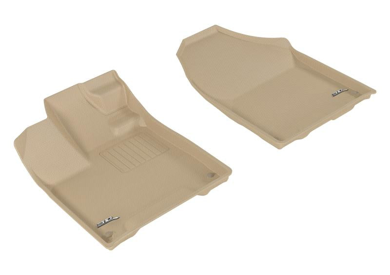3D MAXpider 2017-2020 Honda Ridgeline Kagu 1st Row Floormat - Tan L1HD08311502