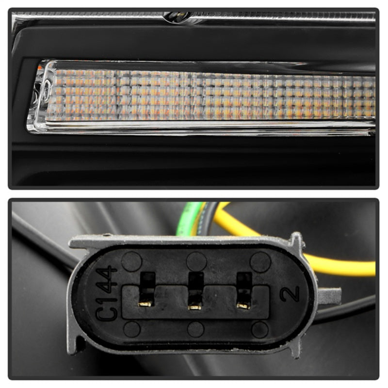 SPYDER 14-21 Jeep Grand Cherokee Proj Headlights - Halogen Model Only - PRO-YD-JGC14HALSI-SBGR-BK 5088949
