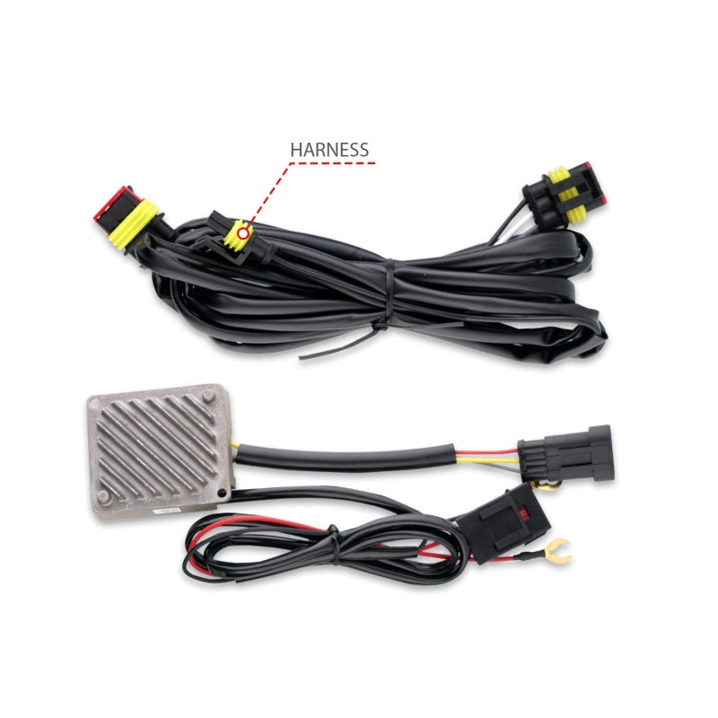 ANZO 19-22 Chevrolet Silverado 1500 LED Proj HL w/Lgt Bar SwBk Seq. Blk w/In. Light - Driver Side ON 111566-L