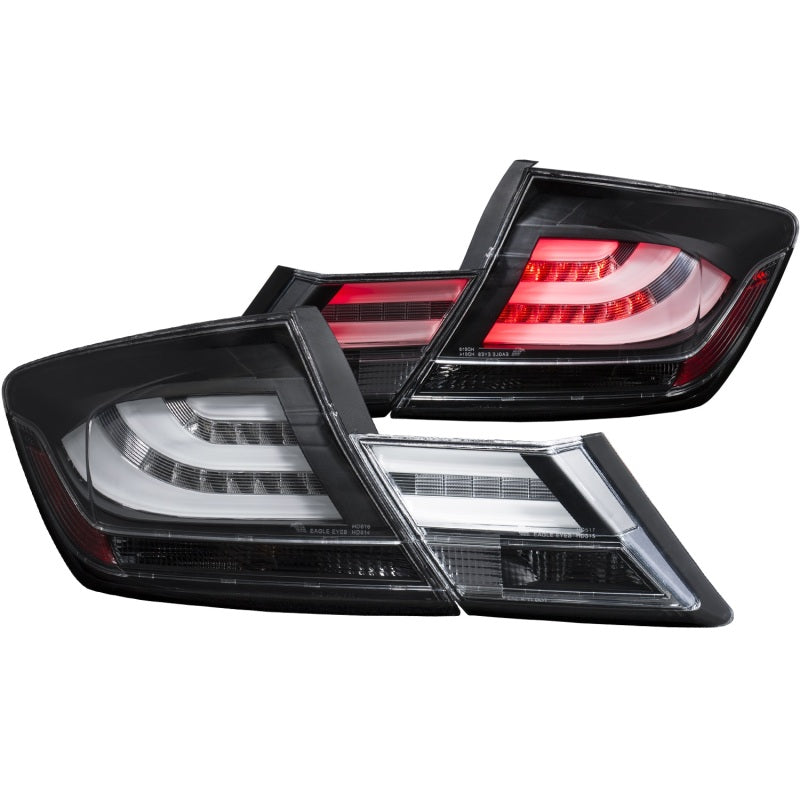 Anzo 2013-2015 Honda Civic LED Taillights Black