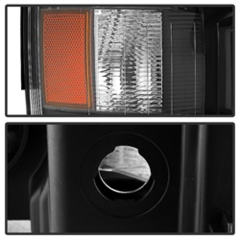 SPYDER Xtune Chevy Silverado 1500/2500/3500 07-13 Projector Headlights Black PRO-JH-CS07-LED-BK 9027796