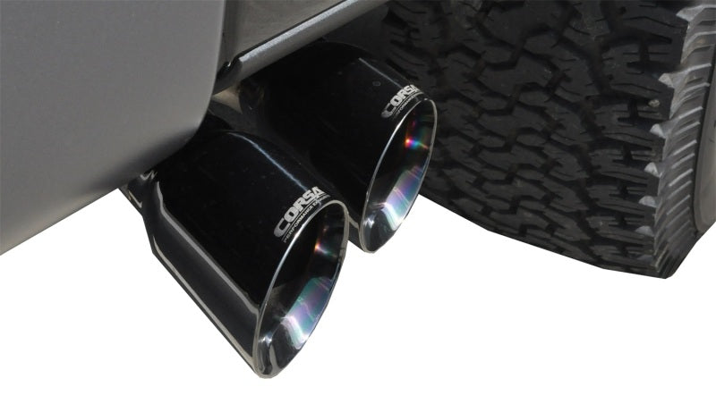 Corsa 10-10 Ford F-150 Raptor 5.4L V8 Black Sport Cat-Back Exhaust 14388BLK