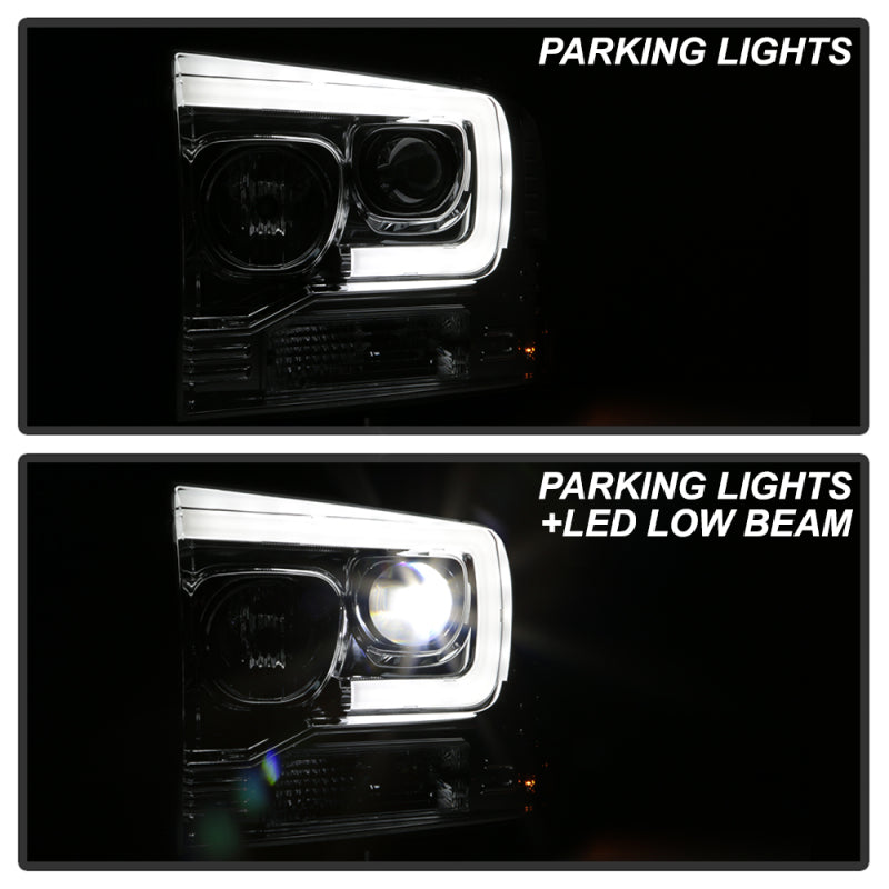 Spyder Platinum Ford F250/350/450 05-07 High-Power LED Module Proj. Headlights-Chrome (PRO-YD-FS05V2 5087904