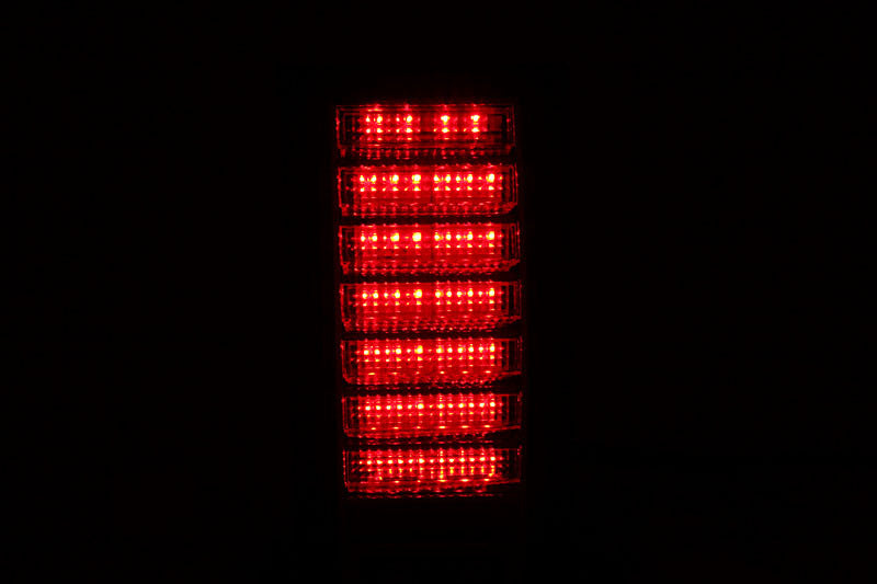 Anzo 2003-2009 Hummer H2 LED Tail lights Red/Clear