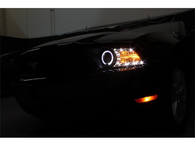 Spyder Ford Mustang 99-04 Projector Headlights LED Halo Black High H1 Low H1 PRO-YD-FM99-1PC-AM-BK 5010445
