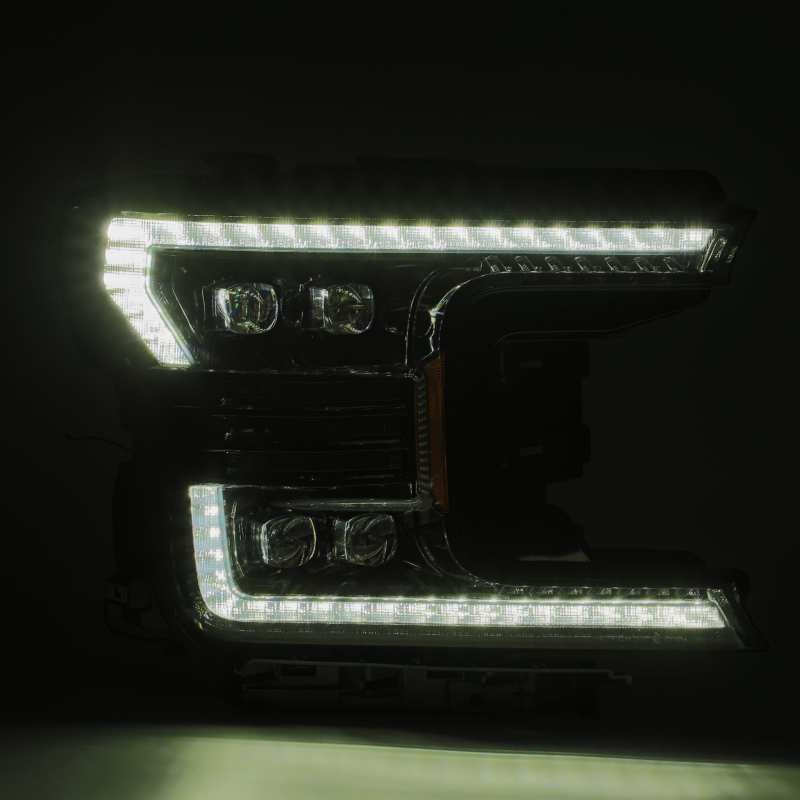 AlphaRex 18-20 Ford F-150 NOVA LED Proj Headlight Plank Style Alpha Blk w/Activ Light/Seq Signal/DRL 880165 *Discontinued