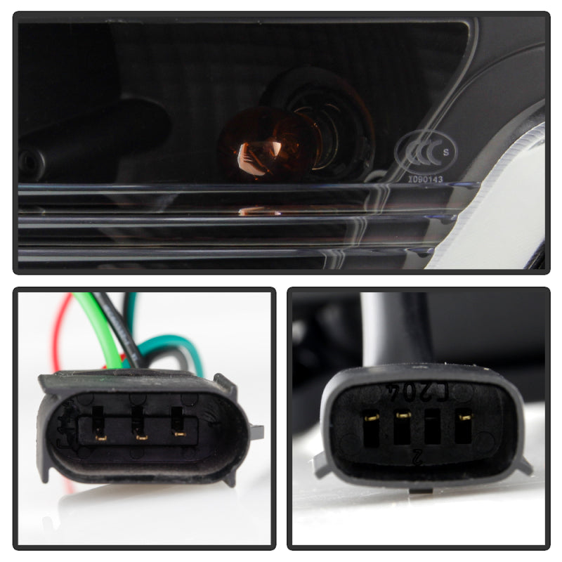Spyder Ford F150 13-14 Xenon Model Only Light Bar Projector Headlights Black PRO-YD-FF15013PL-BK 5087591