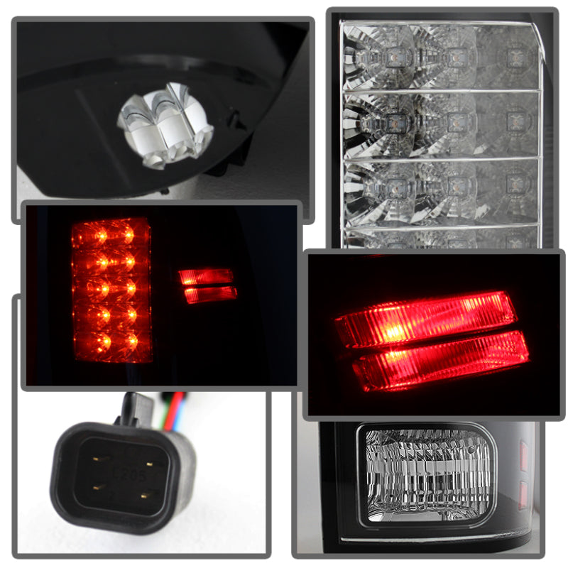 Spyder Dodge Ram 1500 13-14/Ram 2500 13-14 LED Tail Lights LED Model only - Blk ALT-YD-DRAM13-LED-BK 5077530