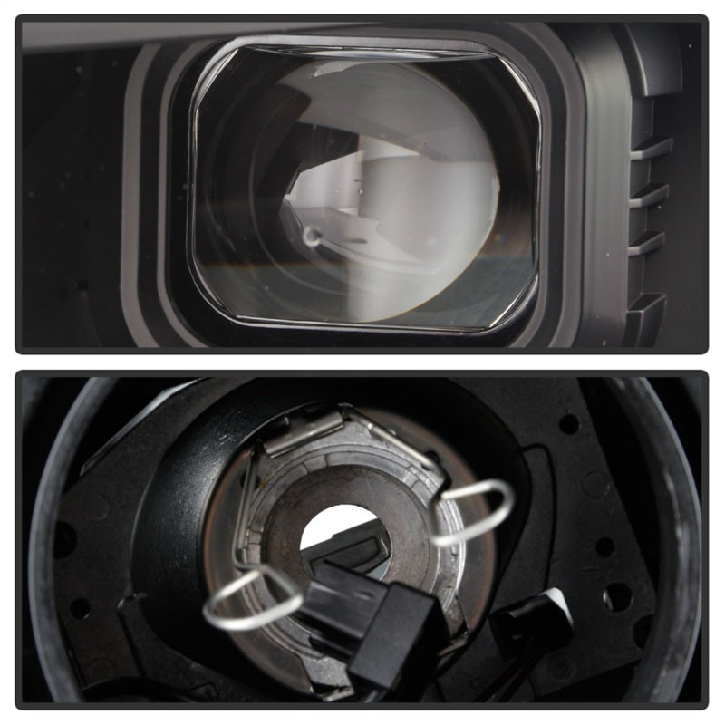 Spyder Chevy Camaro 16-18 Halogen Model Projector Headlights Black PRO-YD-CCAM16HALSI-SEQ-BK 5087331