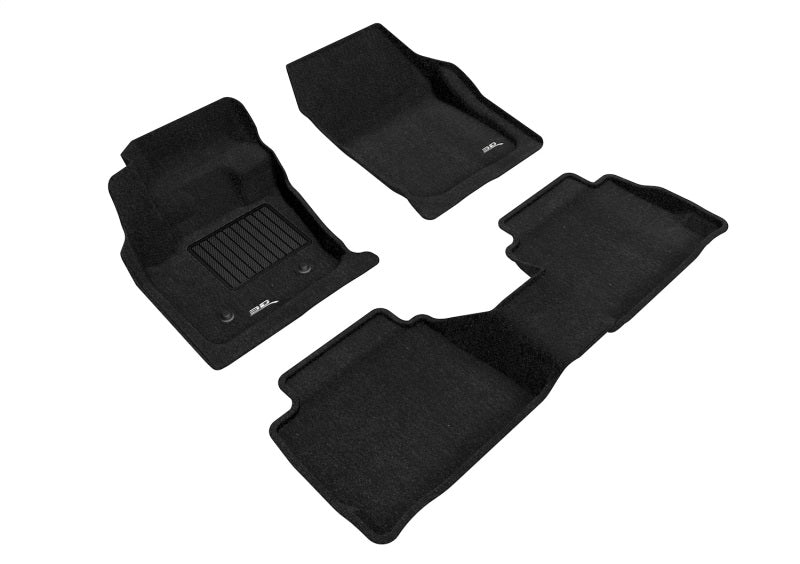 3D MAXpider 13-16 Ford Fusion Elegant 1st 2nd Row - Floor Mat Set (Black) L1FR06004709