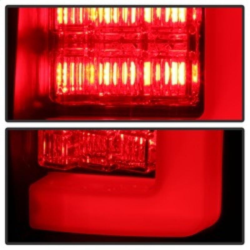 Spyder 09-14 Ford F150 V2 Light Bar LED Tail Lights - Blk Smoke (ALT-YD-FF15009V2-LBLED-BSM) 5084217
