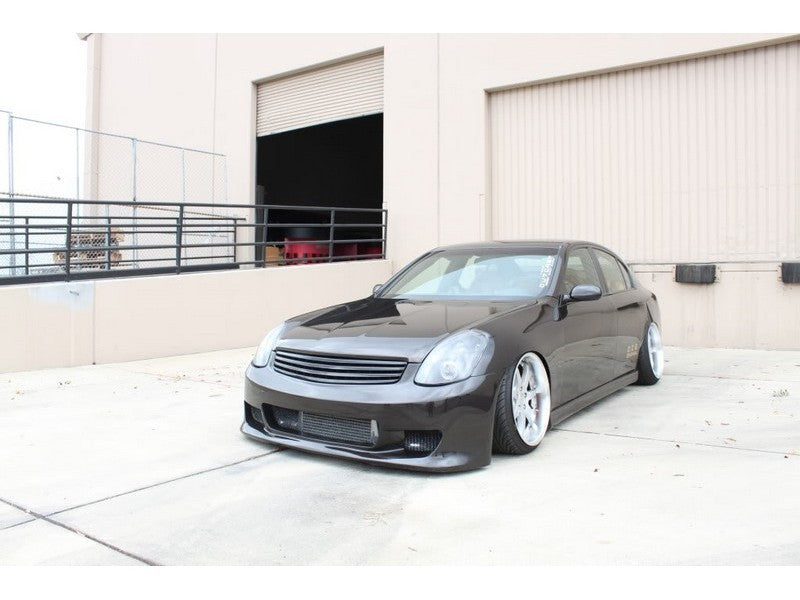 Spyder Infiniti G35 03-04 4DR Projector Halogen - LED Halo DRL Blk High H4 PRO-YD-IG35034D-DRL-BK 5031747