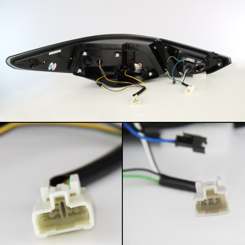 Spyder Hyundai Sonata 11-13 LED Tail Lights Light Bar Black ALT-YD-HYSON11-LED-BK 5075246