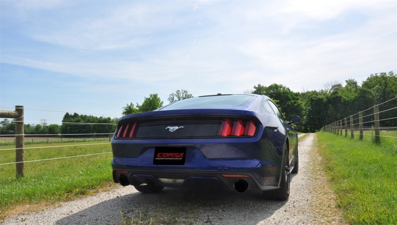 Corsa Performance 15-16 Ford Mustang Eco Boost 2.3T Sport 3in Cat-Back