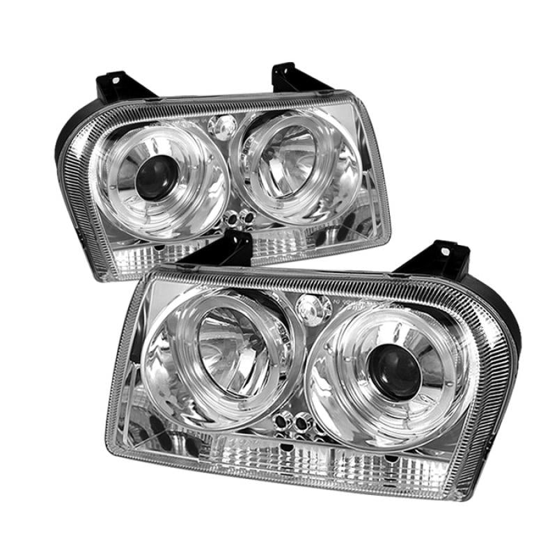 Spyder Chrysler 300 05-08 Projector Headlights LED Halo LED Chrm (Not Included) PRO-YD-C305-HL-C 5009197