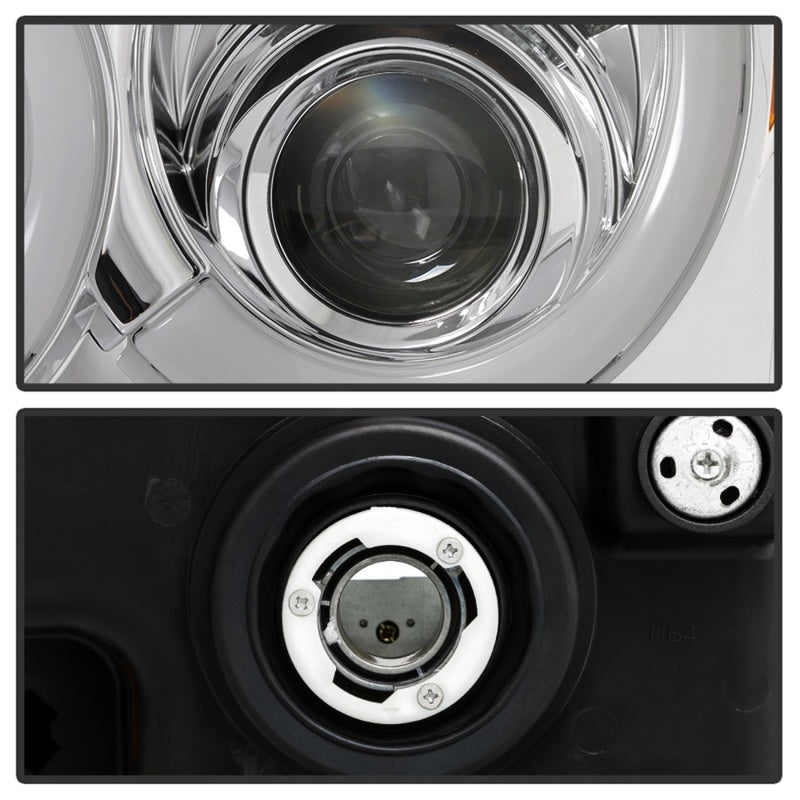 Spyder 05-07 Jeep Grand Cherokee - Light Bar Projector Headlights - Chrome - PRO-YD-JGC05V2-LB-C 5086112