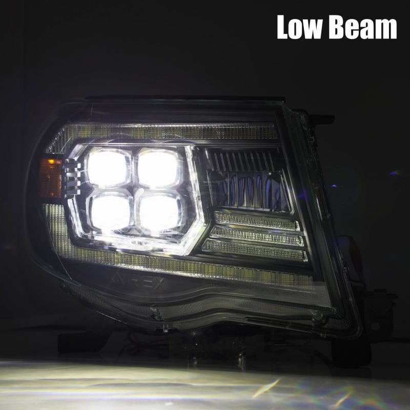 AlphaRex 05-11 Toyota Tacoma NOVA LED Projector Headlights Plank Style Alpha Black w/Activ Light/DRL 880742 *Discontinued