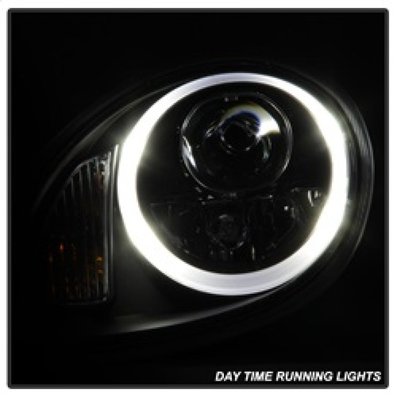 Spyder Porsche Cayman 05-08 Headlights - Halogen Model Only - DRL LED - Black PRO-YD-P98705-DRL-BK 5083197