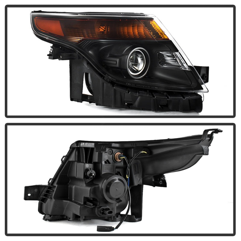 SPYDER xTune 11-15 Ford Explorer OEM Style Halogen Headlights - Black (HD-JH-FEXP11-AM-BK) 9042416