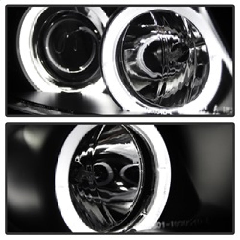 Spyder BMW E90 3-Series 06-08 Projector LED Halo Amber Reflctr Rplc Bulb Blk PRO-YD-BMWE9005-AM-BK 5009005