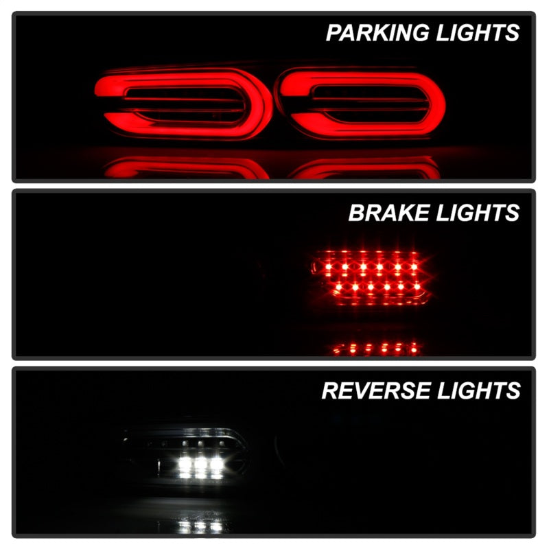 Spyder Chevy Camaro 16-18 (Do Not Fit Halogen Model) LED Tail Lights Black ALT-YD-CCAM16LED-SEQ-BK 5087232
