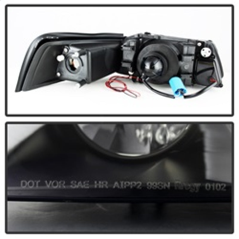 Spyder Ford Mustang 99-04 Projector Headlights LED Halo Blk Smke PRO-YD-FM99-1PC-AM-BSM 5078469