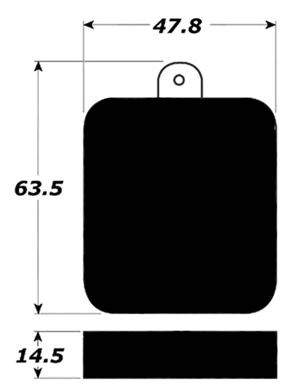 Porterfield Brake Pads for 1966 FERRARI 275