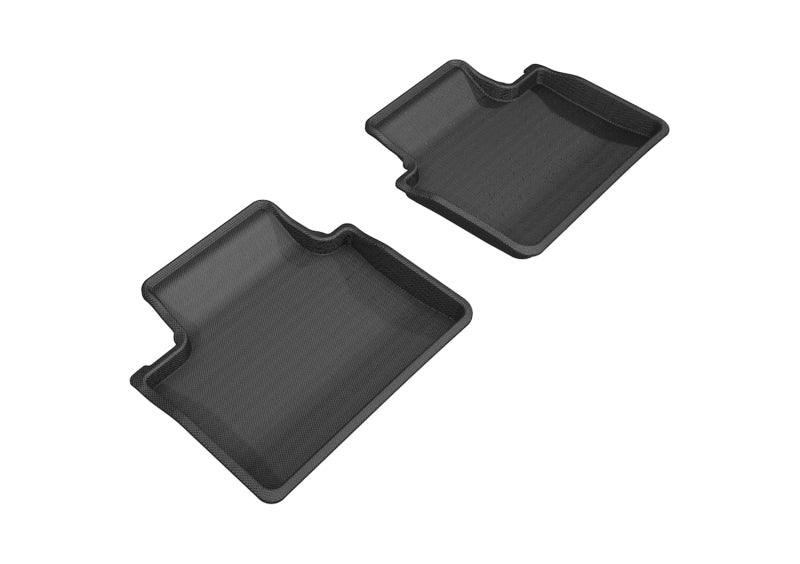 3D MAXpider 2017-2019 Porsche Panamera Kagu 2nd Row Floormats - Black L1PO01721509