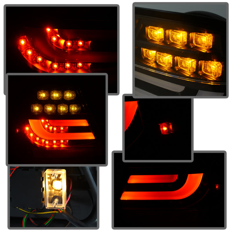 Spyder BMW E46 3-Series 04-06 2Dr Light Bar Style LED Tail Lights Black ALT-YD-BE4604-LBLED-BK 5076564