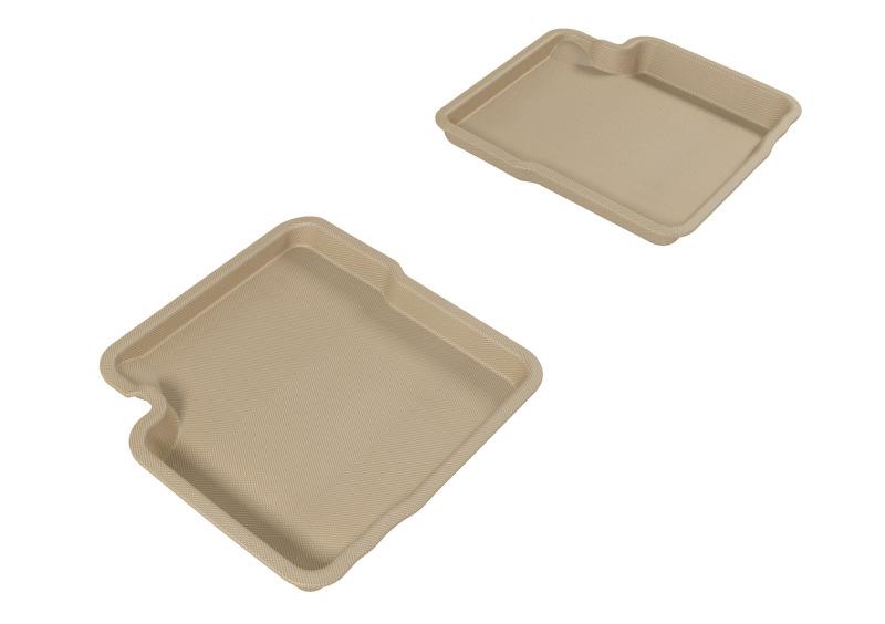 3D MAXpider 2012-2019 Fiat 500 Kagu 2nd Row Floormats - Tan L1FA00321502