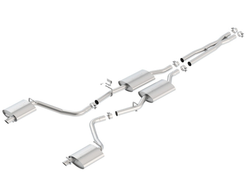 Borla 15-16 Dodge Charger 3.6L V6 S-Type Cat Back Exhaust (Uses Factory Valence) 140685