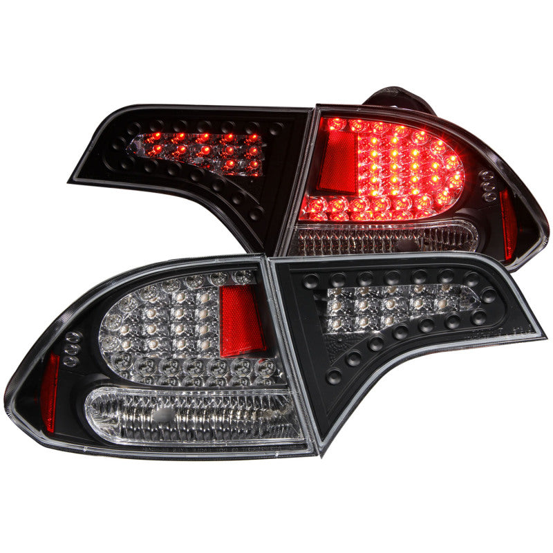 Anzo 2006-2011 Honda Civic LED Tail lights Black