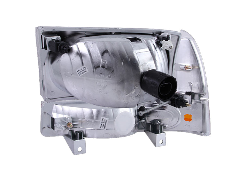 Anzo 2000-2004 Ford Excursion Crystal Headlights Black