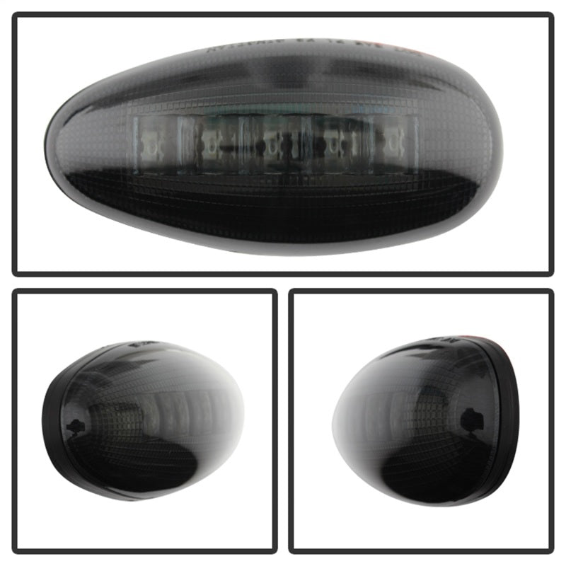 SPYDER Xtune Chevy Silverado 99-13 Dually 2 Red LED Amber LED Side Fender Lights Smoke ACC-LED-GMD99-SL-SM 9924682