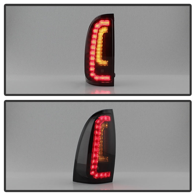 Spyder 05-15 Toyota Tacoma LED Tail Lights (Not Compatible w/OEM LEDS) - Smoke ALT-YD-TT05V2-LB-BSM 5085474