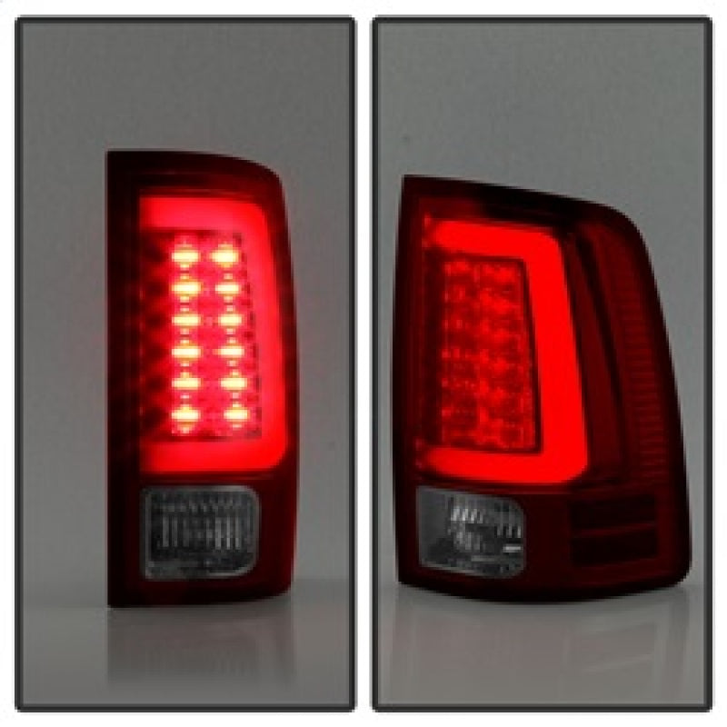 Spyder 13-14 Dodge Ram 1500 LED Tail Lights - Red Clear ALT-YD-DRAM13V2-LED-RC 5084071