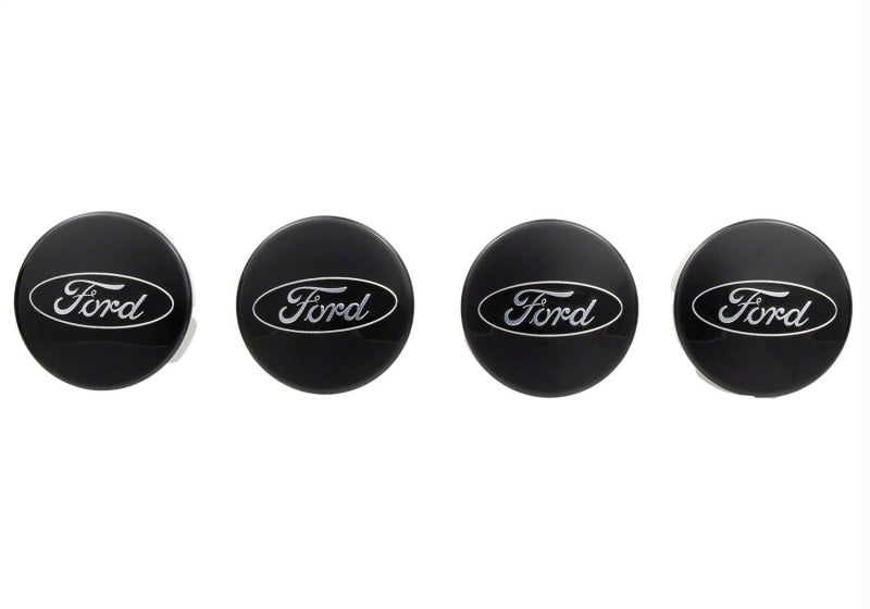 Ford Racing Car Black and Chrome Wheel Cap M-1096K-BCC
