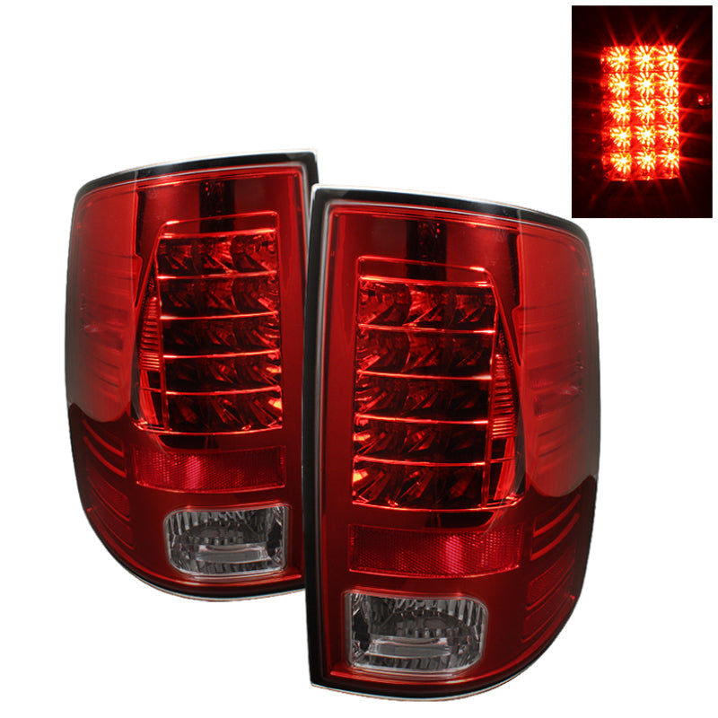 SPYDER Dodge Ram 1500 09-14 LED Tail Lights Incandescent- Red Smke ALT-YD-DRAM09-LED-RS 5017574