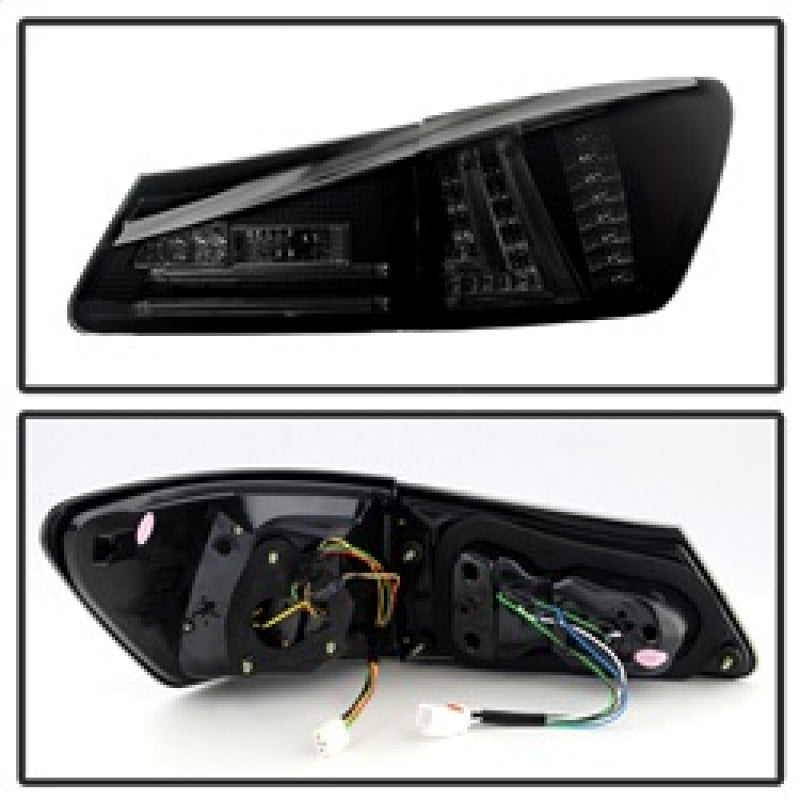 Spyder Lexus IS250 06-08 LED Tail Lights Black Smoke ALT-YD-LIS06-LED-BSM 5080790