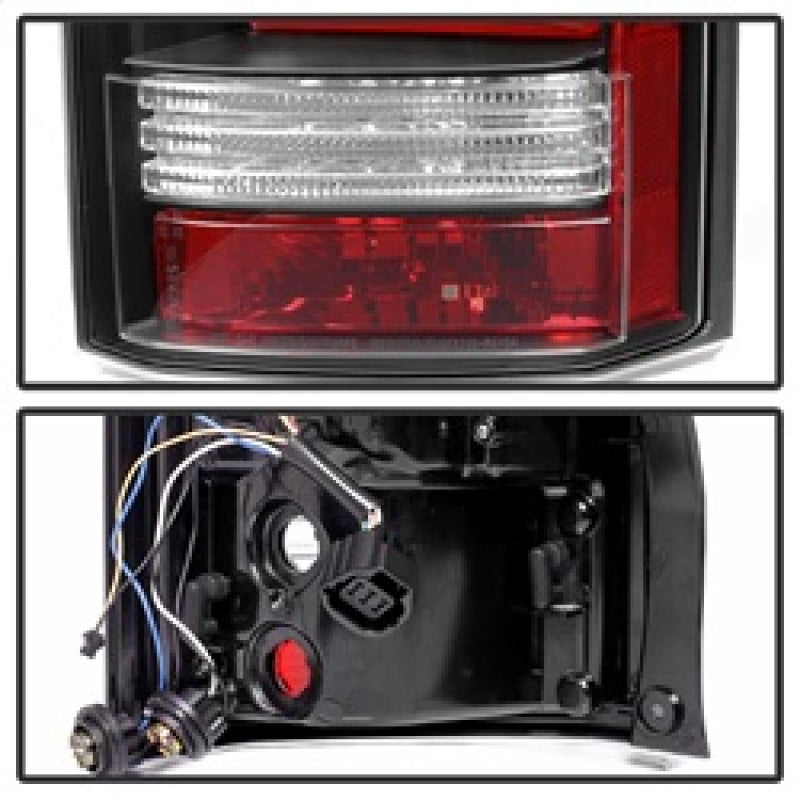 Spyder Land Rover Discovery LR4 10-14 Light Bar LED Tail Lights Black ALT-YD-LRDLR410-LBLED-BK 5080936