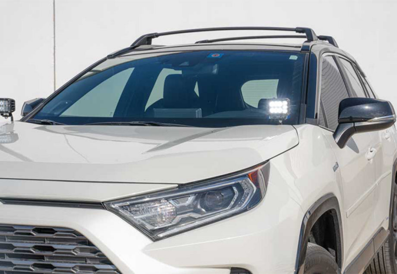 Cali Raised LED Cali Raised 2019+ Rav4 Ditch Mount Kit - 2 27W Side Projecting Led Pods/Toyota Oem SQ Style Ditch L CR3129