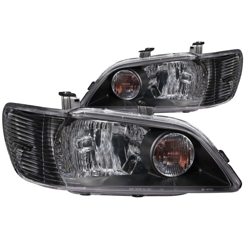 Anzo 2002-2003 Mitsubishi Lancer Crystal Headlights Black