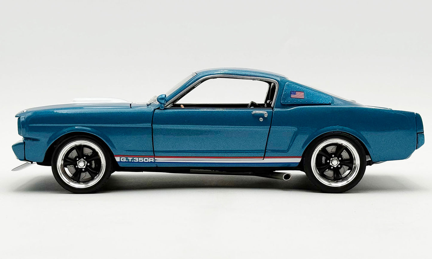Acme 1965 Ford Shelby Mustang GT350R Crazy Horse USA 250th Anniversary Guardsman Blue 1:18