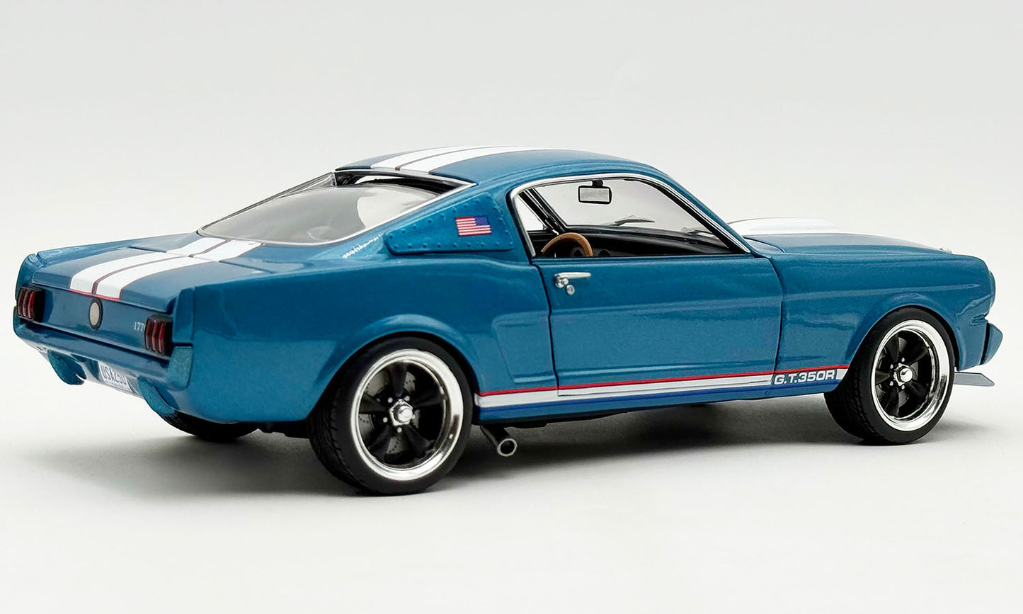 Acme 1965 Ford Shelby Mustang GT350R Crazy Horse USA 250th Anniversary Guardsman Blue 1:18