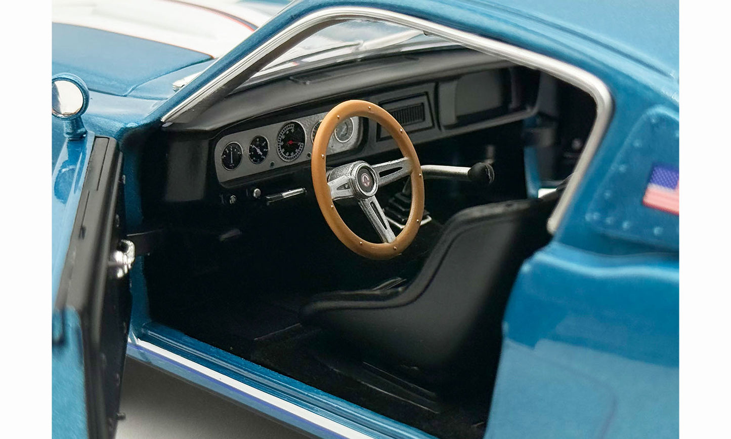 Acme 1965 Ford Shelby Mustang GT350R Crazy Horse USA 250th Anniversary Guardsman Blue 1:18